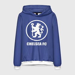 Толстовка-худи мужская Chelsea FC, цвет: 3D-белый