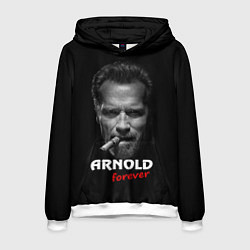 Толстовка-худи мужская Arnold forever, цвет: 3D-белый