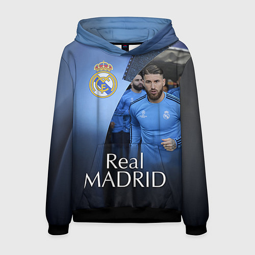 Мужская толстовка Real Madrid / 3D-Черный – фото 1