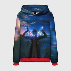 Толстовка-худи мужская Мастера меча онлайн, цвет: 3D-красный