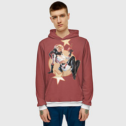 Толстовка-худи мужская NukaCola, цвет: 3D-белый — фото 2