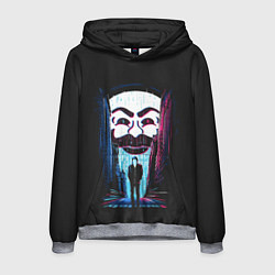 Толстовка-худи мужская Mr Robot: Anonymous, цвет: 3D-меланж