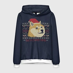 Мужская толстовка Doge Such Christmas