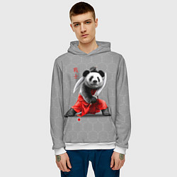 Толстовка-худи мужская Master Panda, цвет: 3D-белый — фото 2