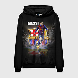 Толстовка-худи мужская Messi FCB, цвет: 3D-черный