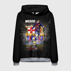 Толстовка-худи мужская Messi FCB, цвет: 3D-меланж