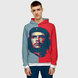 Толстовка-худи мужская Che Guevara, цвет: 3D-белый — фото 2