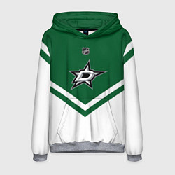 Толстовка-худи мужская NHL: Dallas Stars, цвет: 3D-меланж