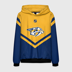 Толстовка-худи мужская NHL: Nashville Predators, цвет: 3D-черный