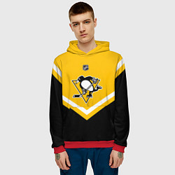 Толстовка-худи мужская NHL: Pittsburgh Penguins, цвет: 3D-красный — фото 2