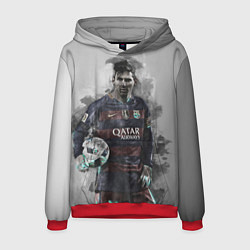 Толстовка-худи мужская Lionel Messi, цвет: 3D-красный