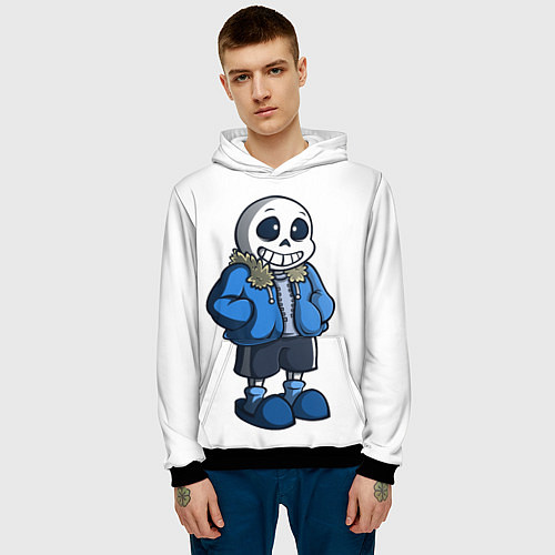 Мужская толстовка Undertale / 3D-Черный – фото 3