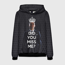 Толстовка-худи мужская Keep Calm & Did You Miss Me?, цвет: 3D-черный