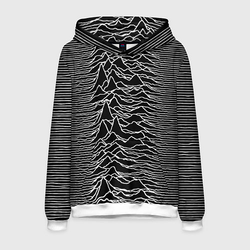 Мужская толстовка Joy Division: Unknown Pleasures / 3D-Белый – фото 1