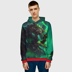 Толстовка-худи мужская Twitch, цвет: 3D-красный — фото 2