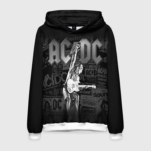 Мужская толстовка AC/DC: Rock You / 3D-Белый – фото 1