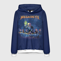 Толстовка-худи мужская Megadeth: Rust In Peace, цвет: 3D-белый