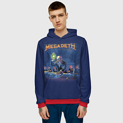 Толстовка-худи мужская Megadeth: Rust In Peace, цвет: 3D-красный — фото 2