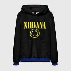 Толстовка-худи мужская Nirvana Rock, цвет: 3D-синий
