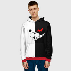Толстовка-худи мужская Monokuma, цвет: 3D-красный — фото 2