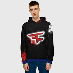 Толстовка-худи мужская FaZe Clan: Black collection, цвет: 3D-синий — фото 2