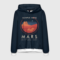 Толстовка-худи мужская Mars Adventure Camp, цвет: 3D-белый