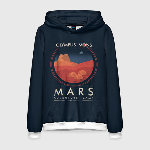 Мужская толстовка Mars Adventure Camp / 3D-Белый – фото 1