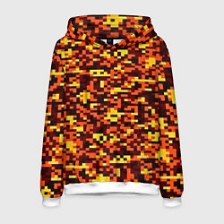 Мужская толстовка Камуфляж пиксельный: оранжевый/желтый