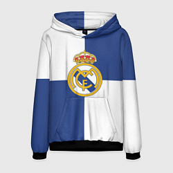 Толстовка-худи мужская Real Madrid: Blue style, цвет: 3D-черный