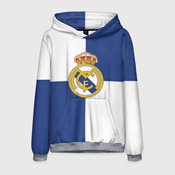 Толстовка-худи мужская Real Madrid: Blue style, цвет: 3D-меланж