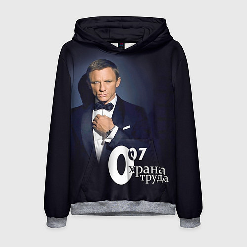 Мужская толстовка Агент охраны труда / 3D-Меланж – фото 1