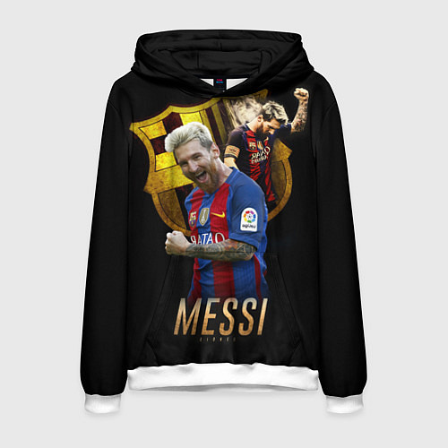 Мужская толстовка Messi Star / 3D-Белый – фото 1