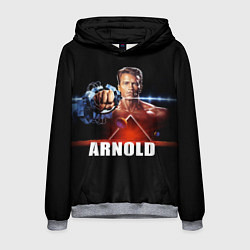 Толстовка-худи мужская Iron Arnold цвета 3D-меланж — фото 1