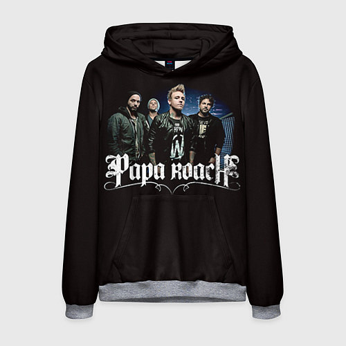 Мужская толстовка Paparoach: Black style / 3D-Меланж – фото 1