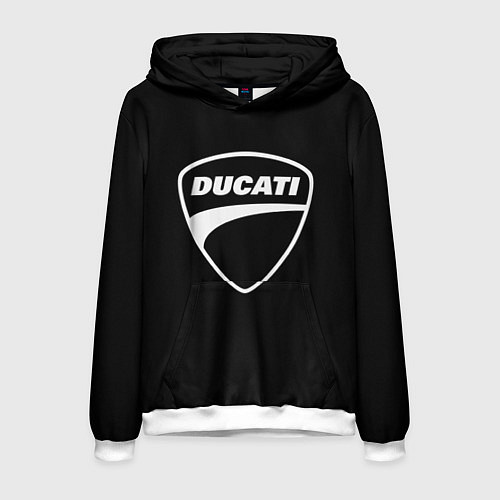 Мужская толстовка Ducati / 3D-Белый – фото 1