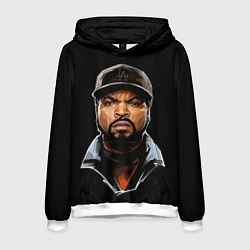 Толстовка-худи мужская Ice Cube, цвет: 3D-белый