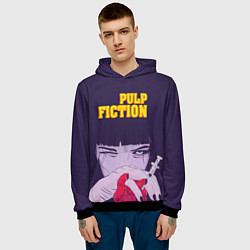 Толстовка-худи мужская Pulp Fiction: Dope Heart, цвет: 3D-черный — фото 2