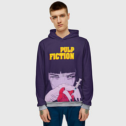 Толстовка-худи мужская Pulp Fiction: Dope Heart, цвет: 3D-меланж — фото 2