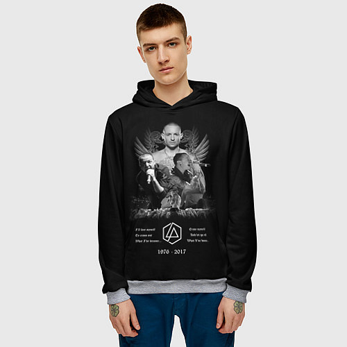 Мужская толстовка Bennington Memories / 3D-Меланж – фото 3