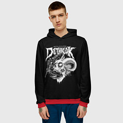 Толстовка-худи мужская Dethklok: Goat Skull, цвет: 3D-красный — фото 2