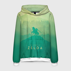 Толстовка-худи мужская The Legend of Zelda, цвет: 3D-белый