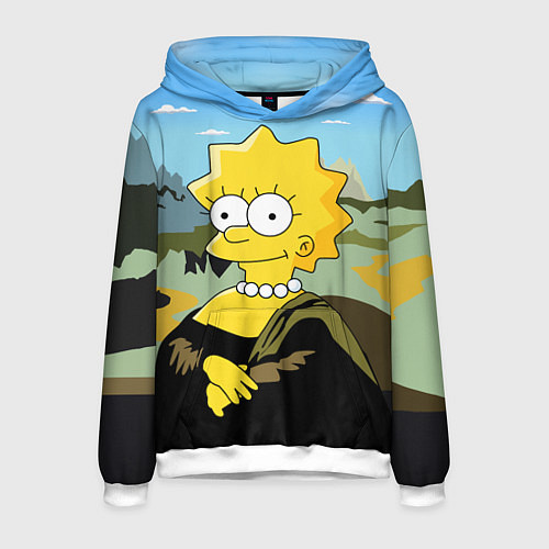 Мужская толстовка Mona Liza / 3D-Белый – фото 1