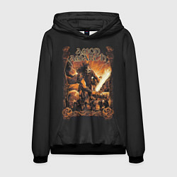 Толстовка-худи мужская Amon Amarth: Dark warrior цвета 3D-черный — фото 1