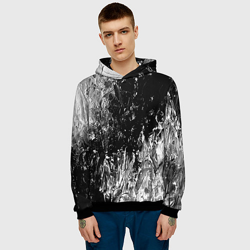 Мужская толстовка GRAY&BLACK / 3D-Черный – фото 3