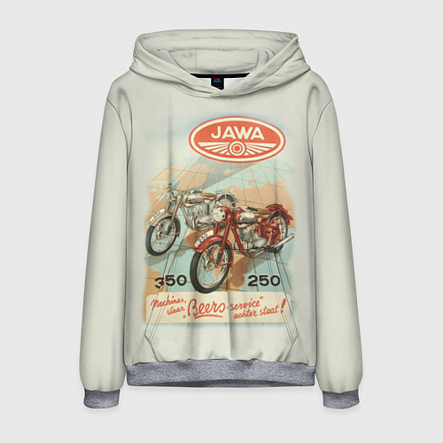 Мужская толстовка JAWA / 3D-Меланж – фото 1