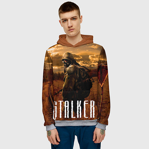 Мужская толстовка STALKER: Radiation / 3D-Меланж – фото 3