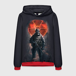 Толстовка-худи мужская STALKER: Red Sun, цвет: 3D-красный