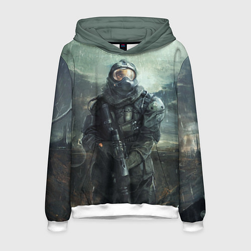 Мужская толстовка STALKER / 3D-Белый – фото 1