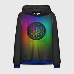 Толстовка-худи мужская Coldplay Colour, цвет: 3D-синий