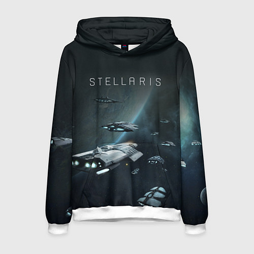 Мужская толстовка Stellaris / 3D-Белый – фото 1